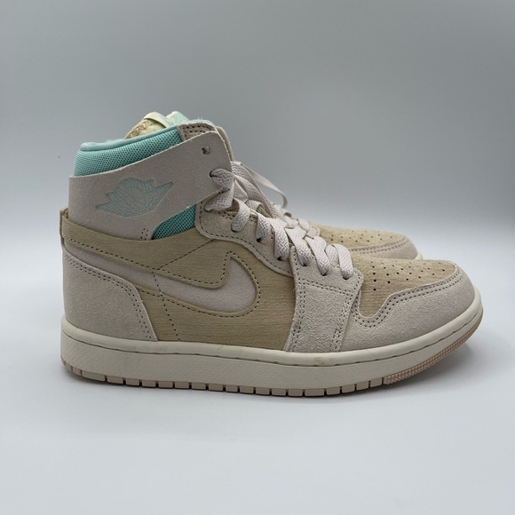 Nike Air Jordan 1 High Womens Zom CMFT 2 Coconut Milk Legend Brown SIZE 6.5 - Picture 1 of 9